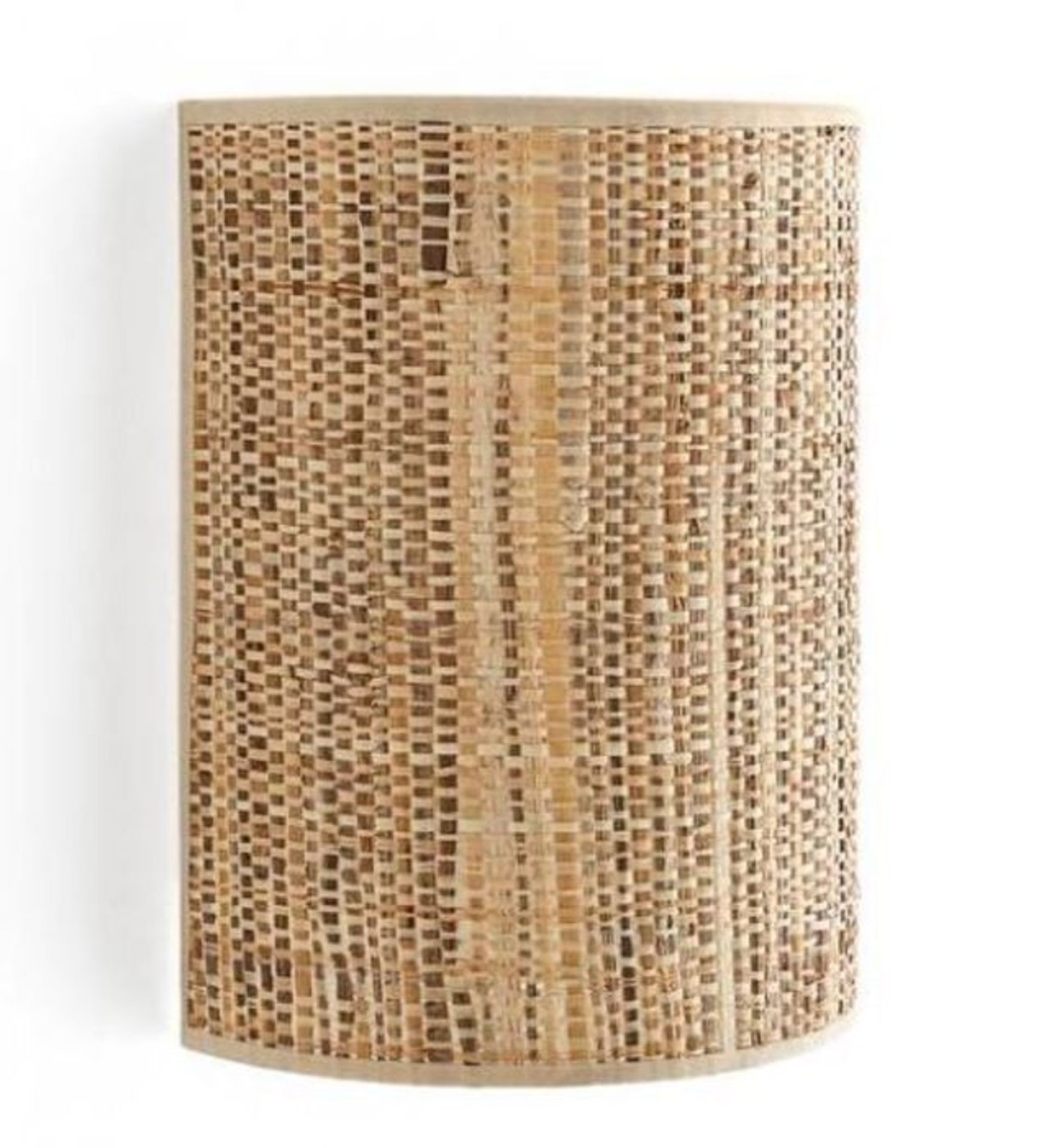 LISOA RAFFIA WALL LAMP / CUSTOMER RETURN RRP £65.00 / GRADE A