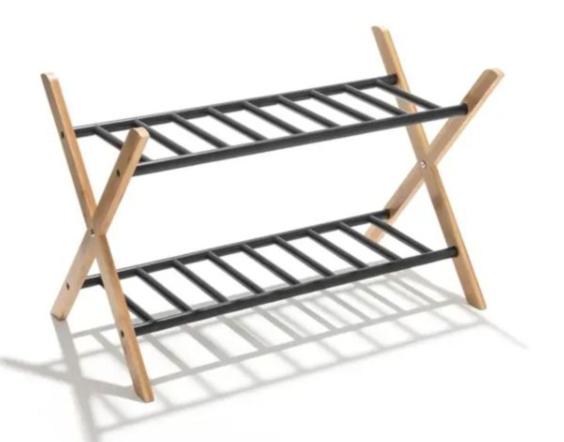 LA REDOUTE YAKA 2-LEVEL SHOE RACK / RRP £60.00 / GRADE A / CUSTOMER RETURN