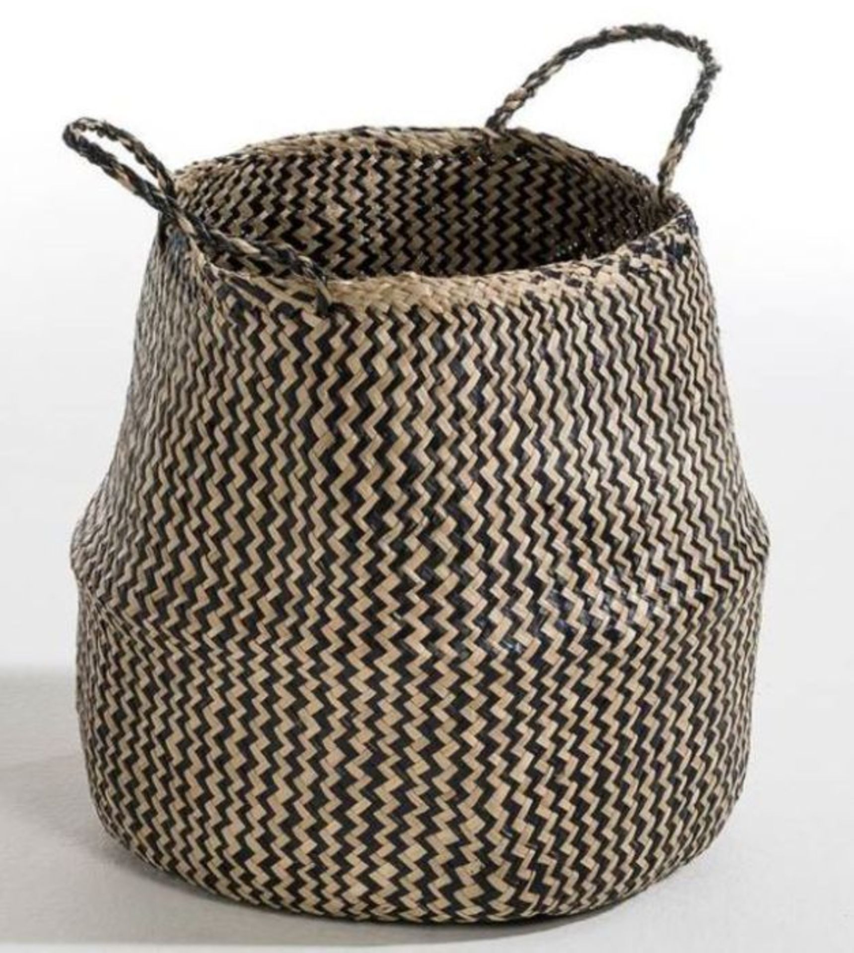 TREBLA LARGE WOVEN STORAGE BASKET, H35CM / CUSTOMER RETURN RRP £35.00 / GRADE A