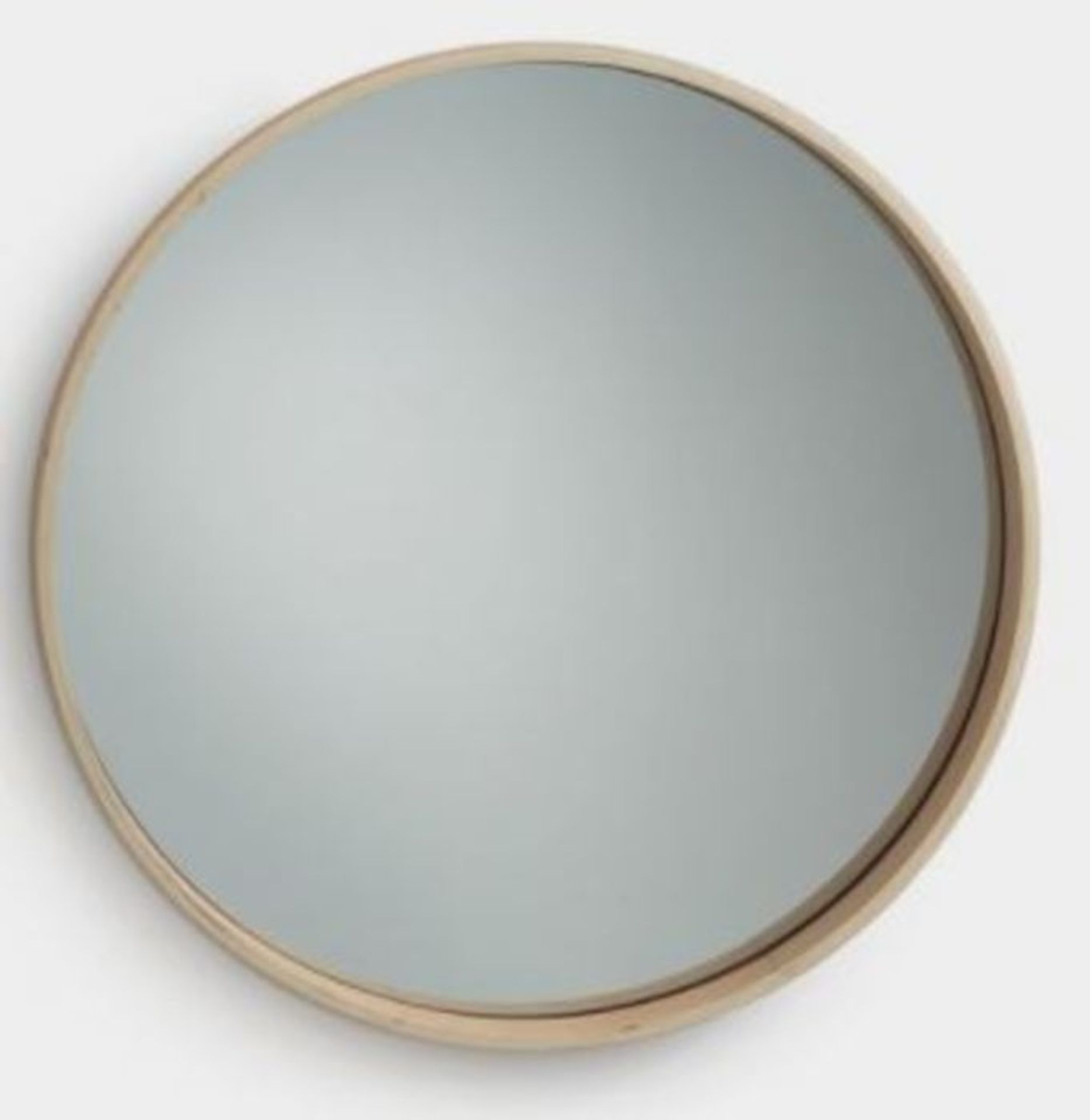 LA REDOUTE ROUND OAK MIRROR 59CM / RRP £85.00 / GRADE A / CUSTOMER RETURN