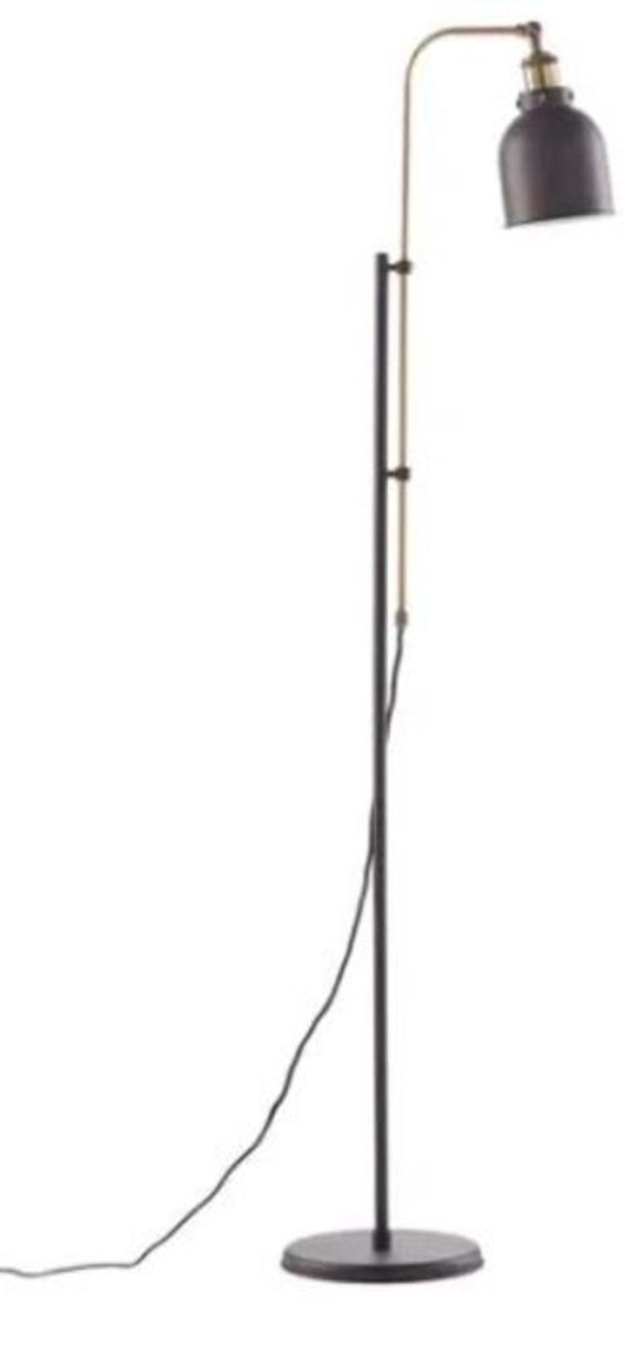 ZANTAR FLOOR LAMP IN METAL AND BRONZE / RRP £165.00 / CUSTOMER RETURN, GRADE A UNTESTED