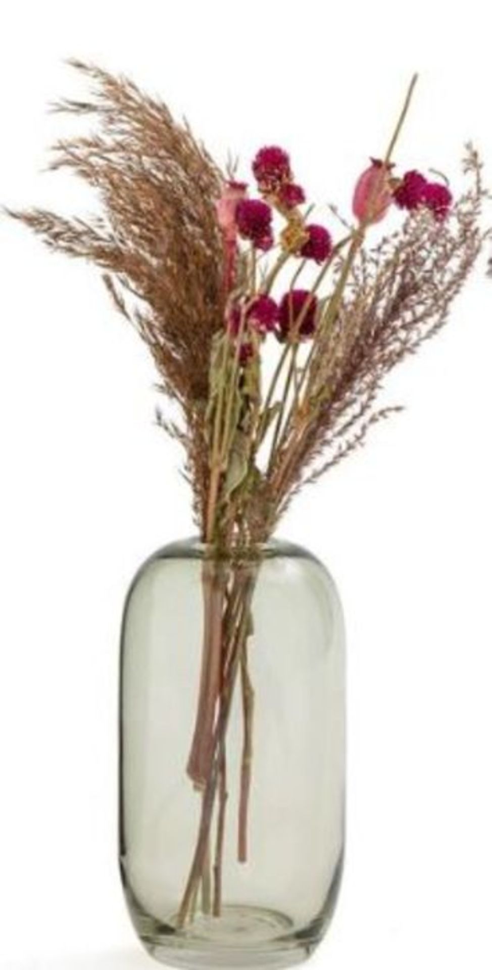 GLASS VASE H19CM TAMAGNI / CUSTOMER RETURN / GRADE A