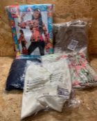 5 X ASSORTED CLOTHING ITEMS / INCLUDES A COSTUME AND WOMEN'S CLOTHING / CUSTOMER RETURNS.
