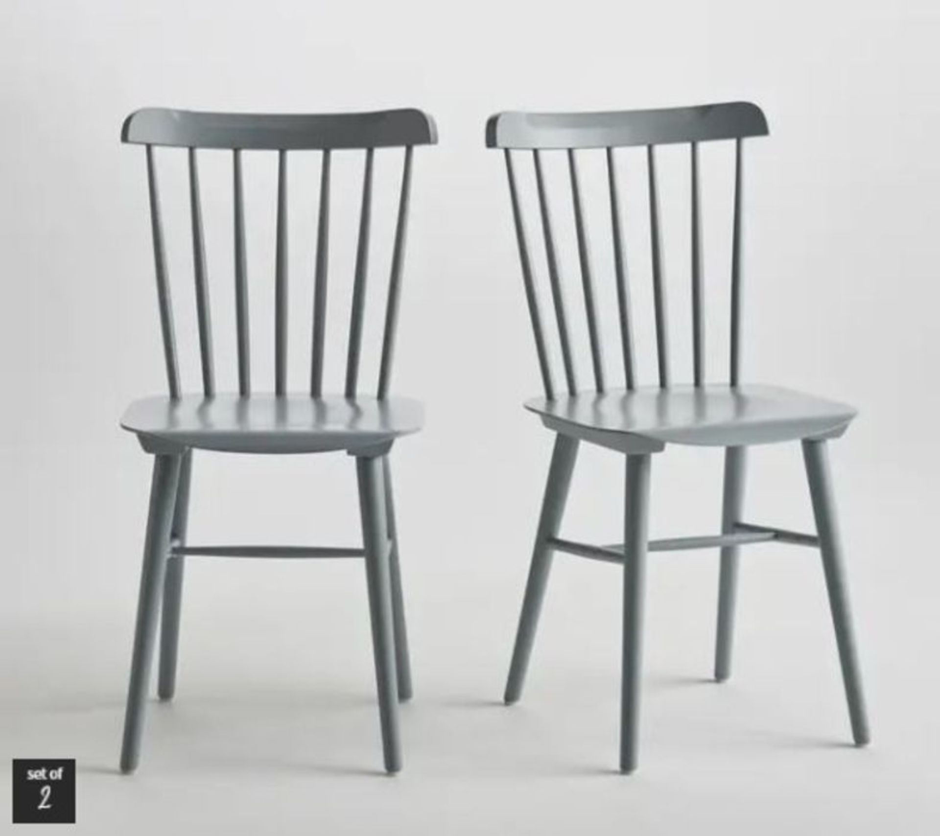 IVY SET OF 2 DINING CHAIRS / RRP £299.00 / CUSTOMER RETURN GRADE A