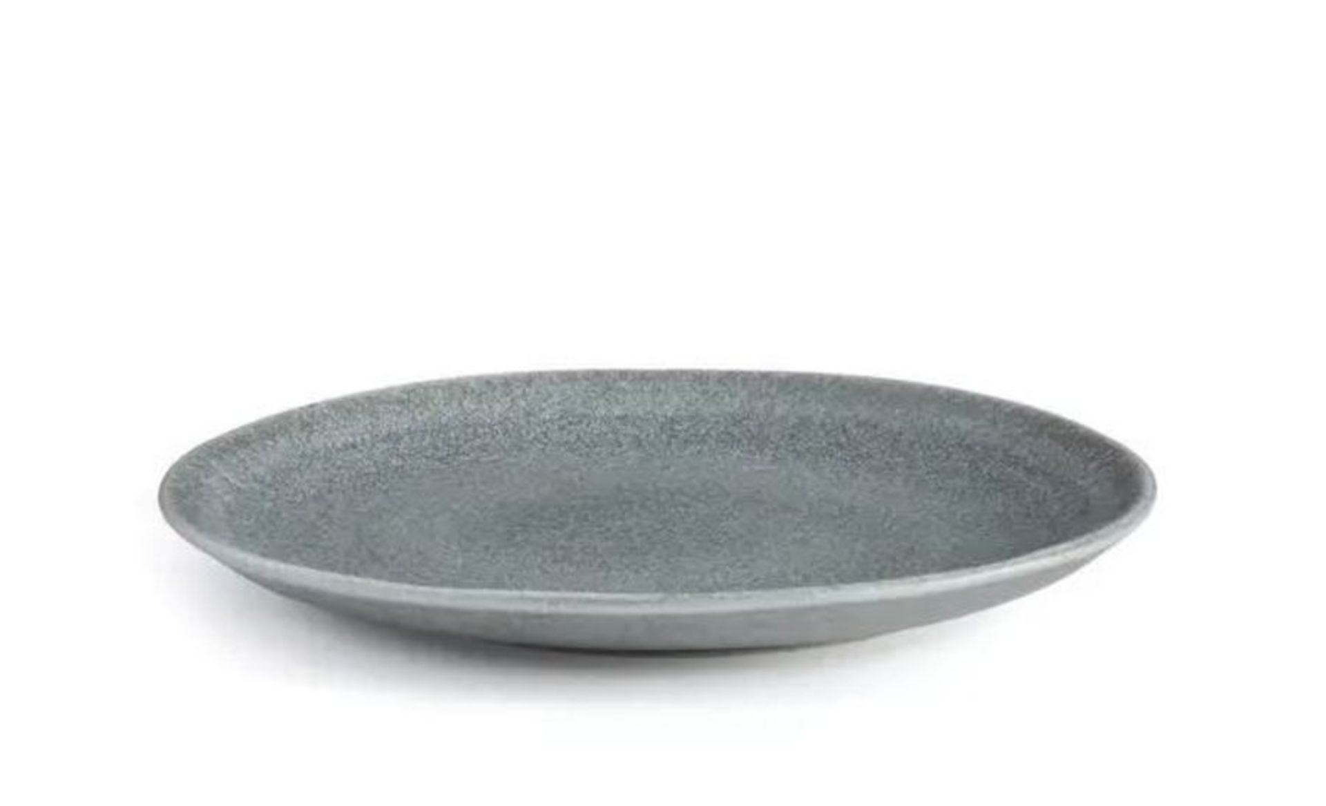 LEIRIA STONEWARE FLAT PLATES (SET OF 4) / RRP £50.00 / CUSTOMER RETURN. GRADE A/B, ONE MANUFACTURING