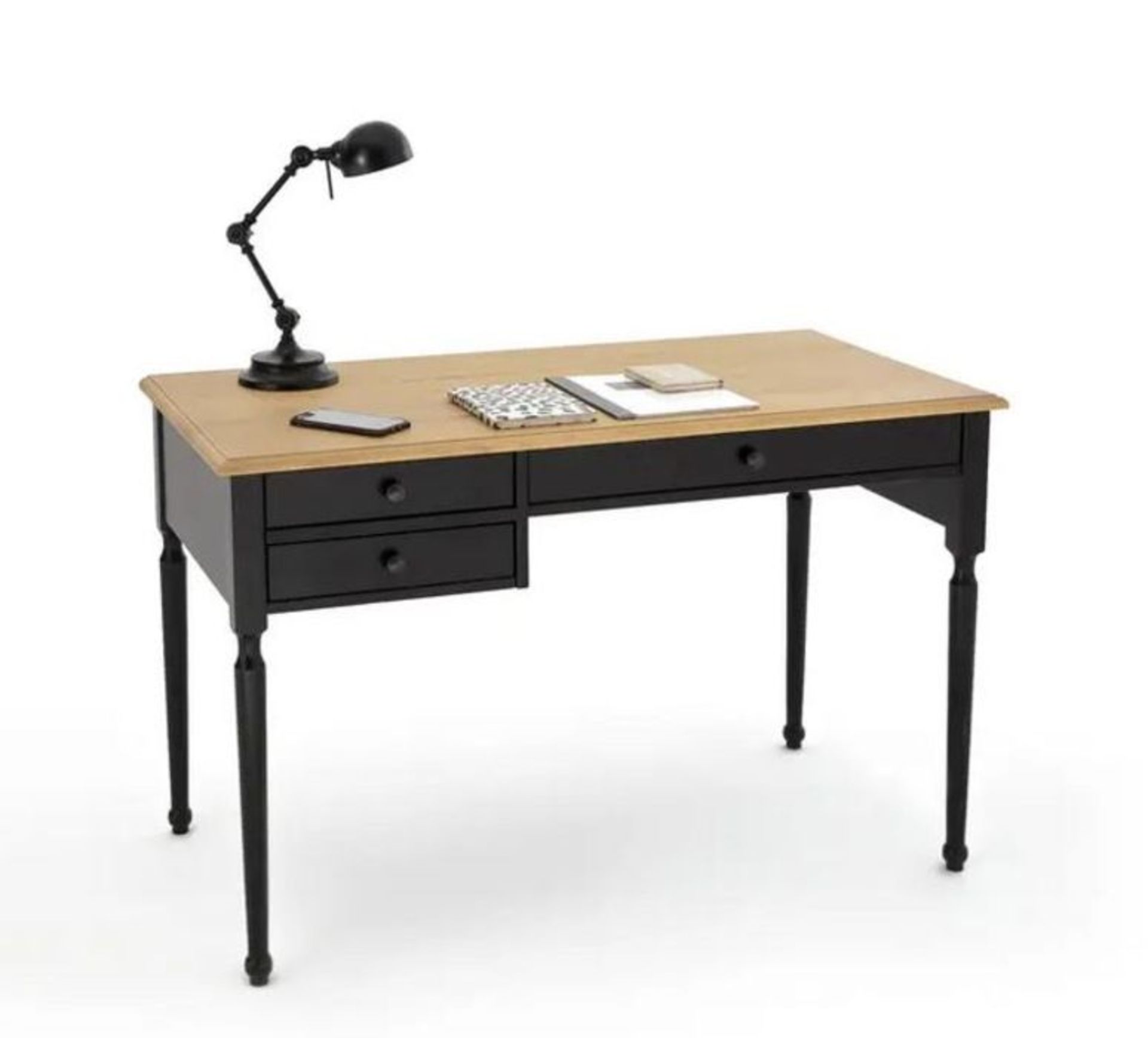 AUTHENTIC STYLE SOLID PINE DESK / RRP £350.00 / CUSTOMER RETURN. GRADE A/B, SIGNS OF LIGHT WEAR