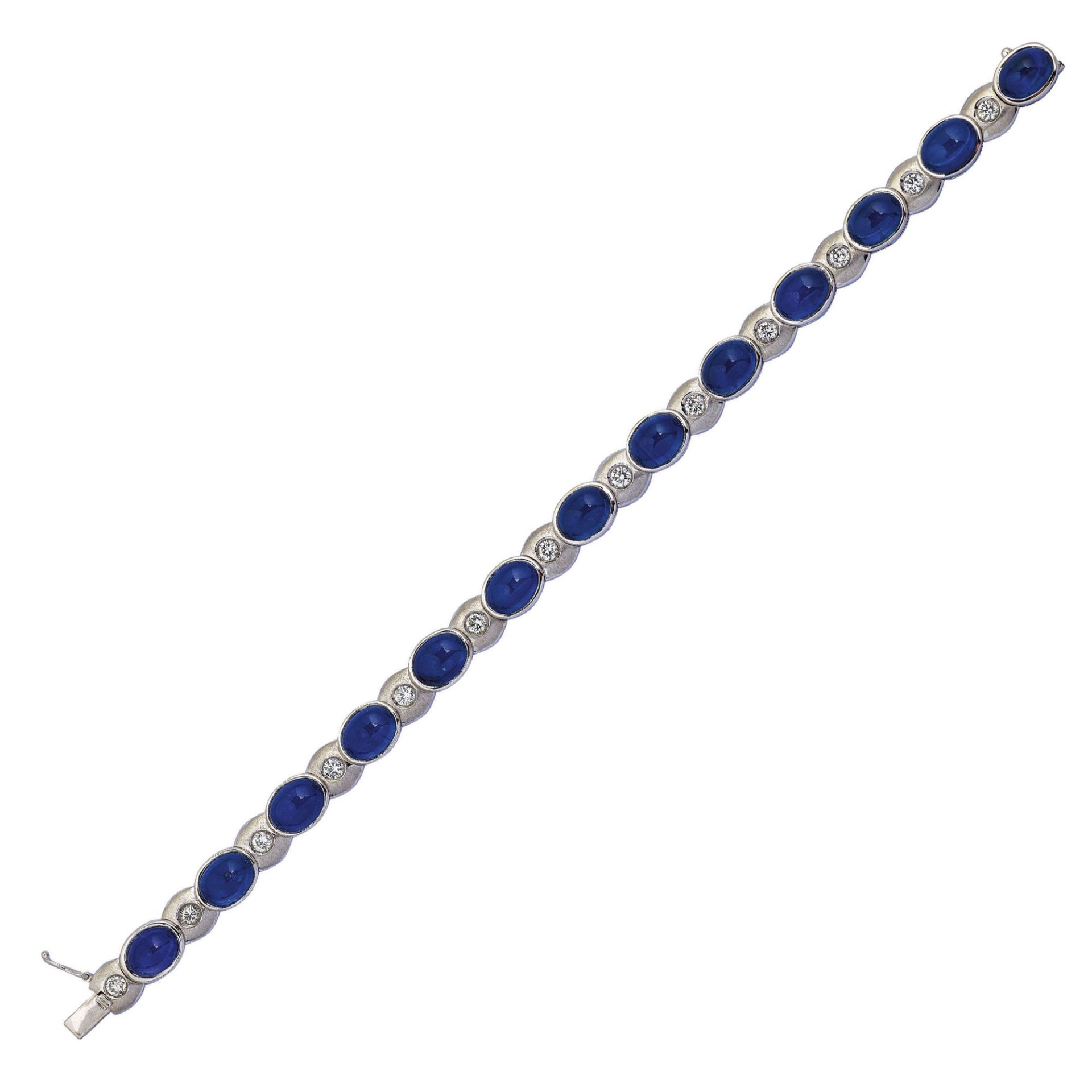 SAPHIR-DIAMANT-BRACELET / Sapphire-diamond bracelet