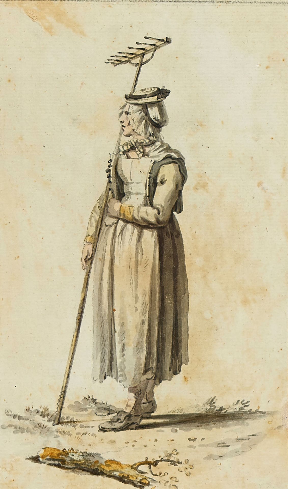 HACKERT, CARL LUDWIG, Zugeschrieben - Attributed: Konvolut Trachtenbilder. - Image 4 of 5