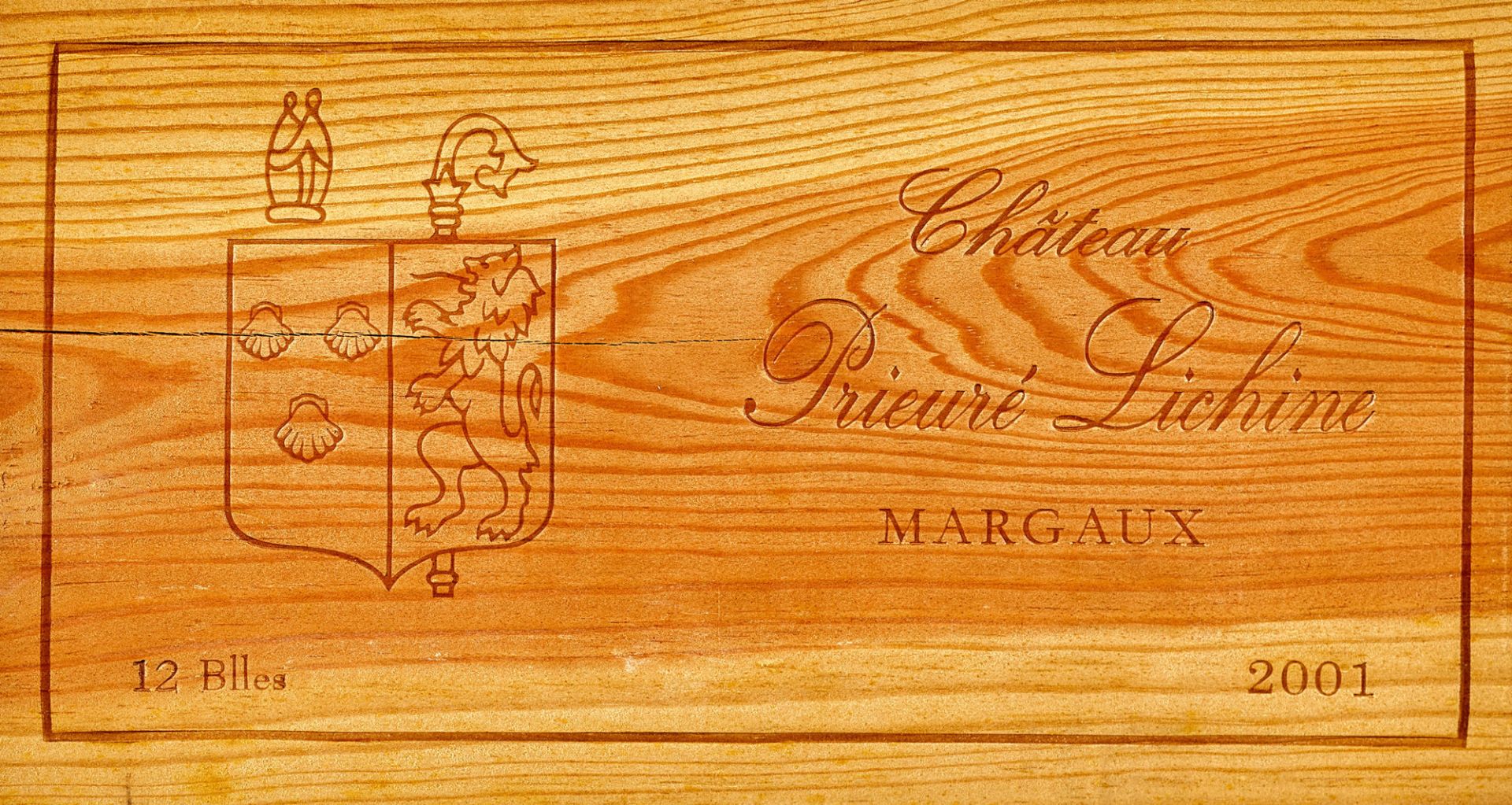 CHÂTEAU PRIEURÉ-LICHINE: Margaux, Quatrième Grand Cru Classé, 2001.