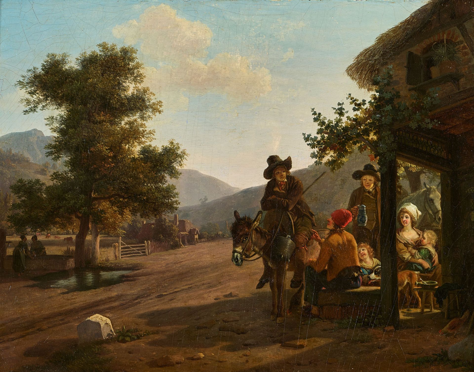 DEMARNE (DEMARNETTE), JEAN-LOUIS, In der Art - Manner of: "Paysage avec figures".