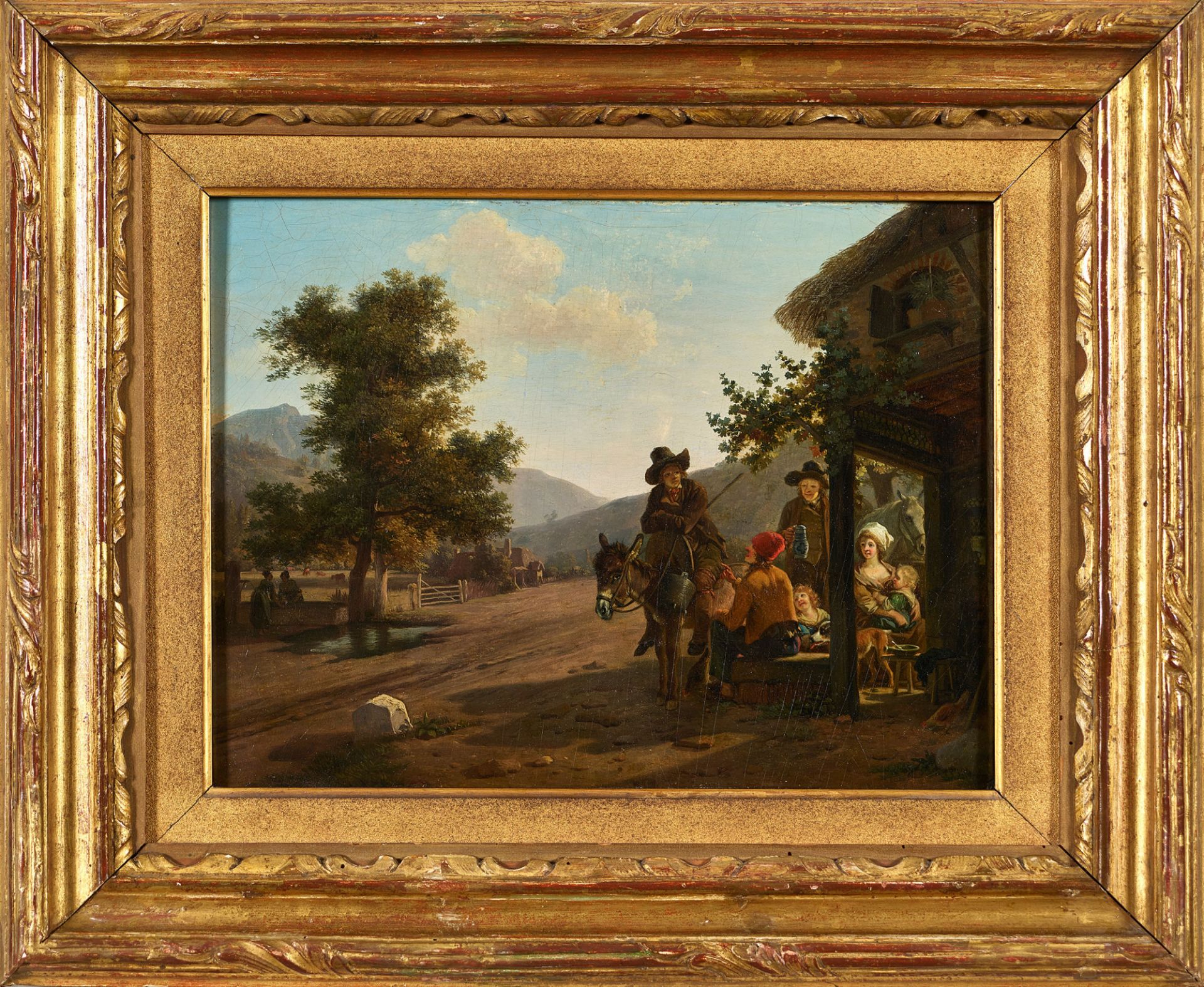 DEMARNE (DEMARNETTE), JEAN-LOUIS, In der Art - Manner of: "Paysage avec figures". - Bild 2 aus 6