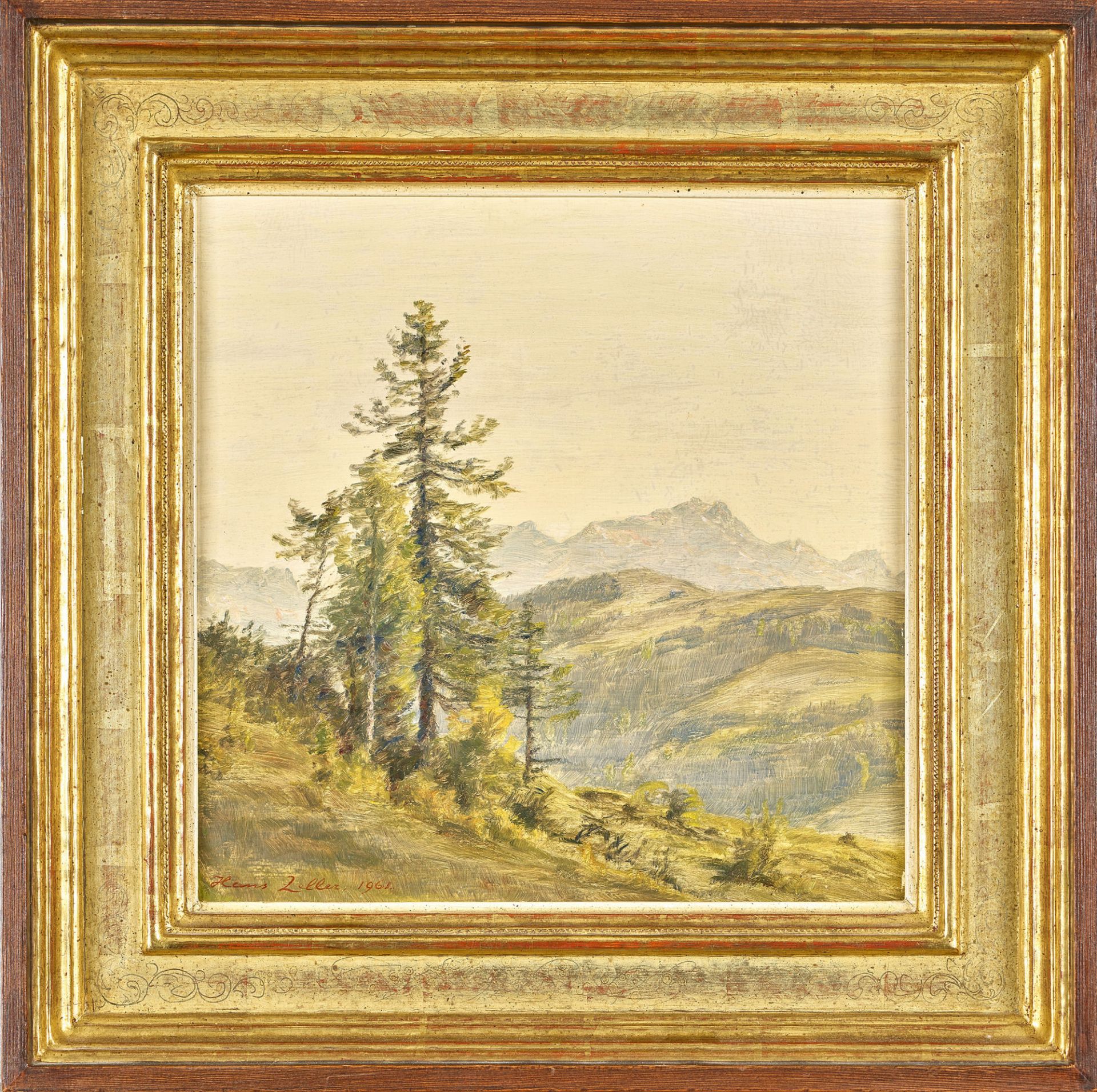 ZELLER, HANS ARNOLD: "Frühlingstag (Säntis)". - Image 2 of 2