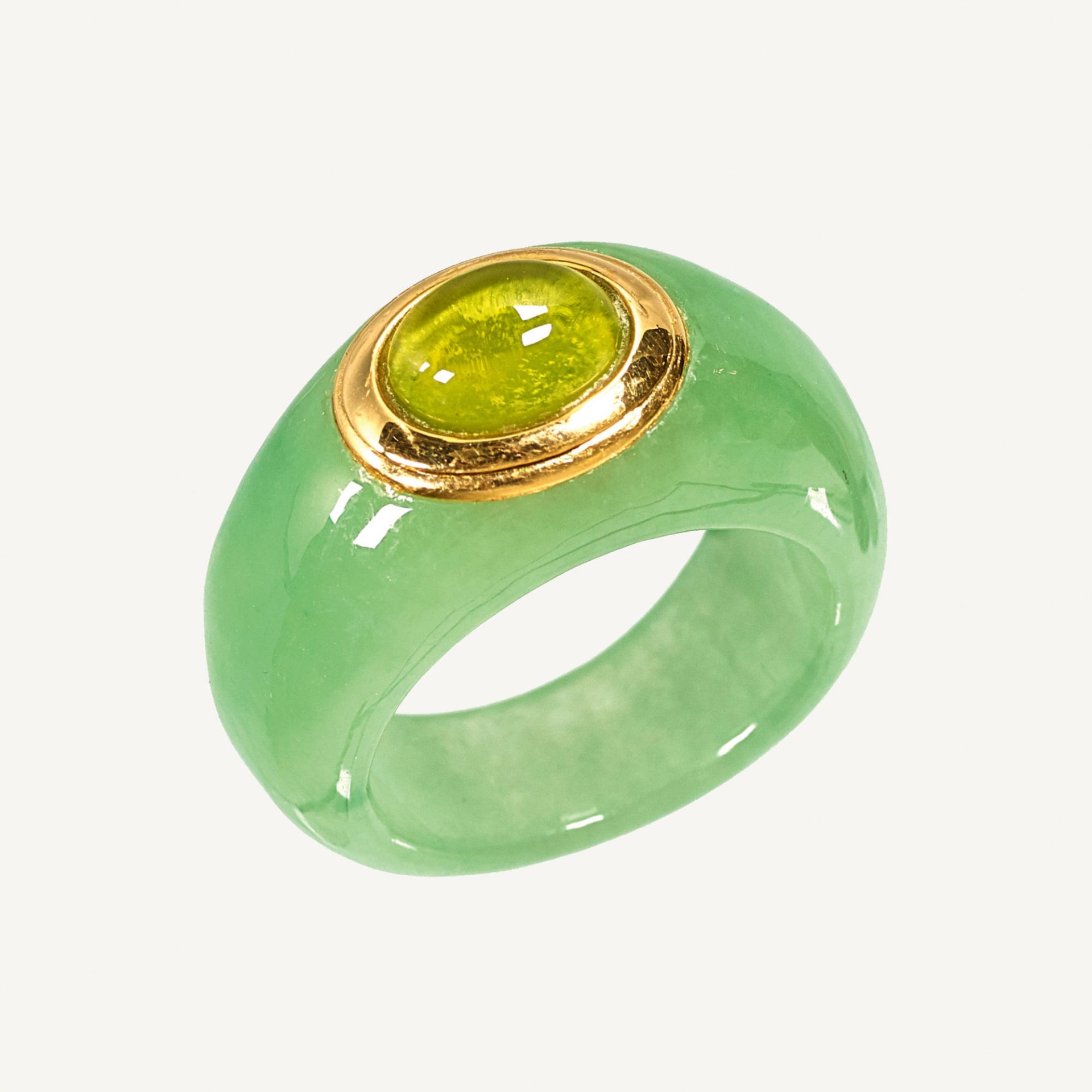 PERIDOT-JADE-RING