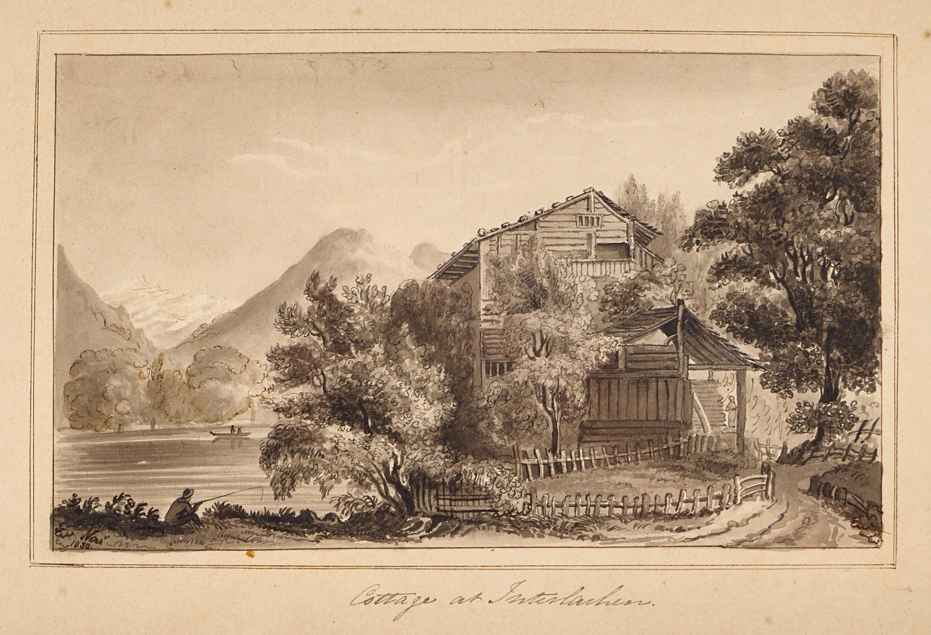 COCKBURN, JAMES PATTISON: "Cottage at Interlaken".