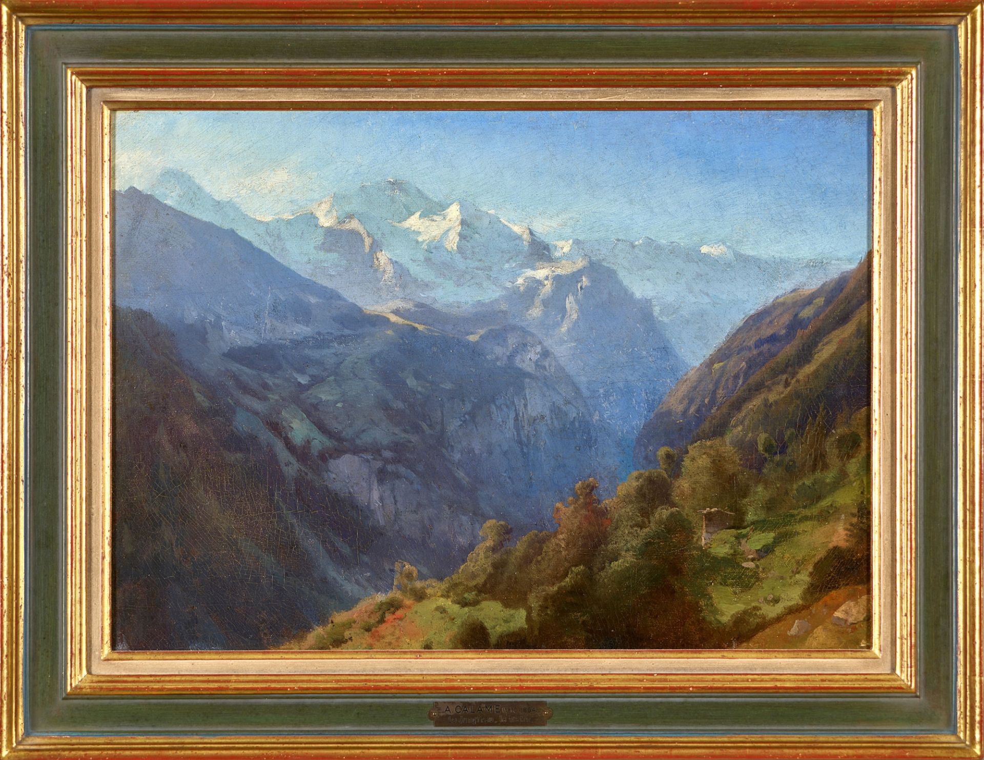 CALAME, ALEXANDRE: "La Jungfrau au matin". - Bild 2 aus 6