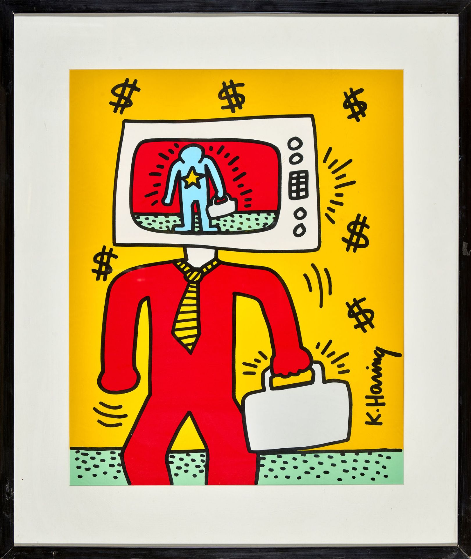 HARING, KEITH: "TV man". - Bild 2 aus 2