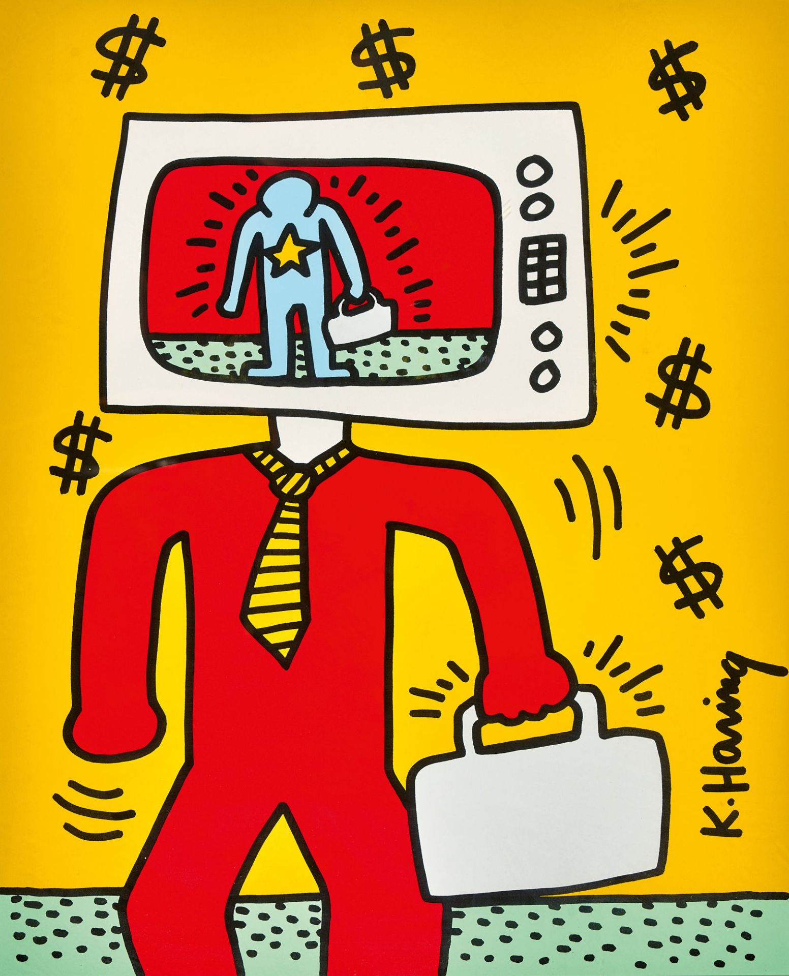 HARING, KEITH: "TV man".