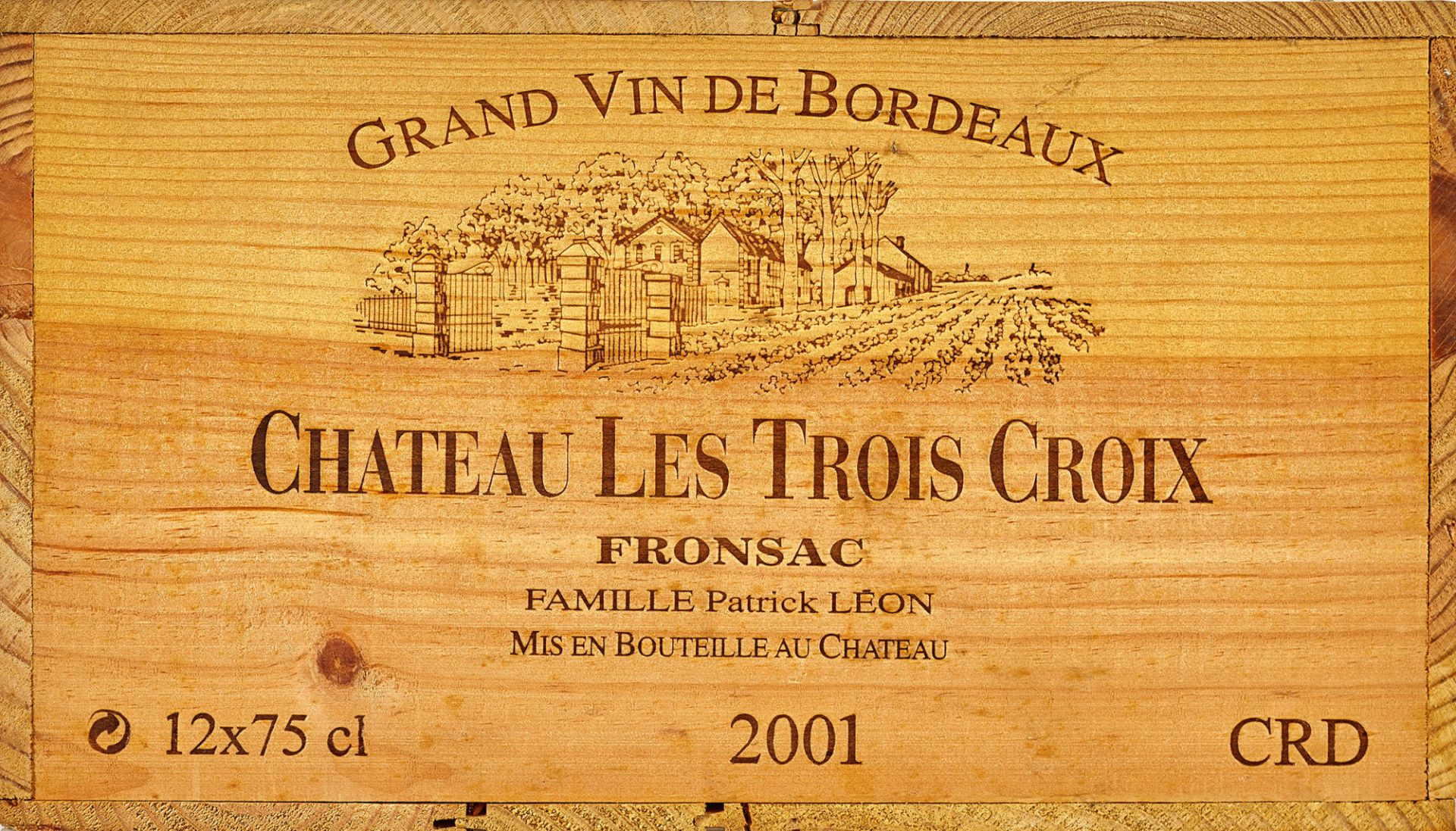 CHÂTEAU LES TROIS CROIX: Fronsac, 2001.