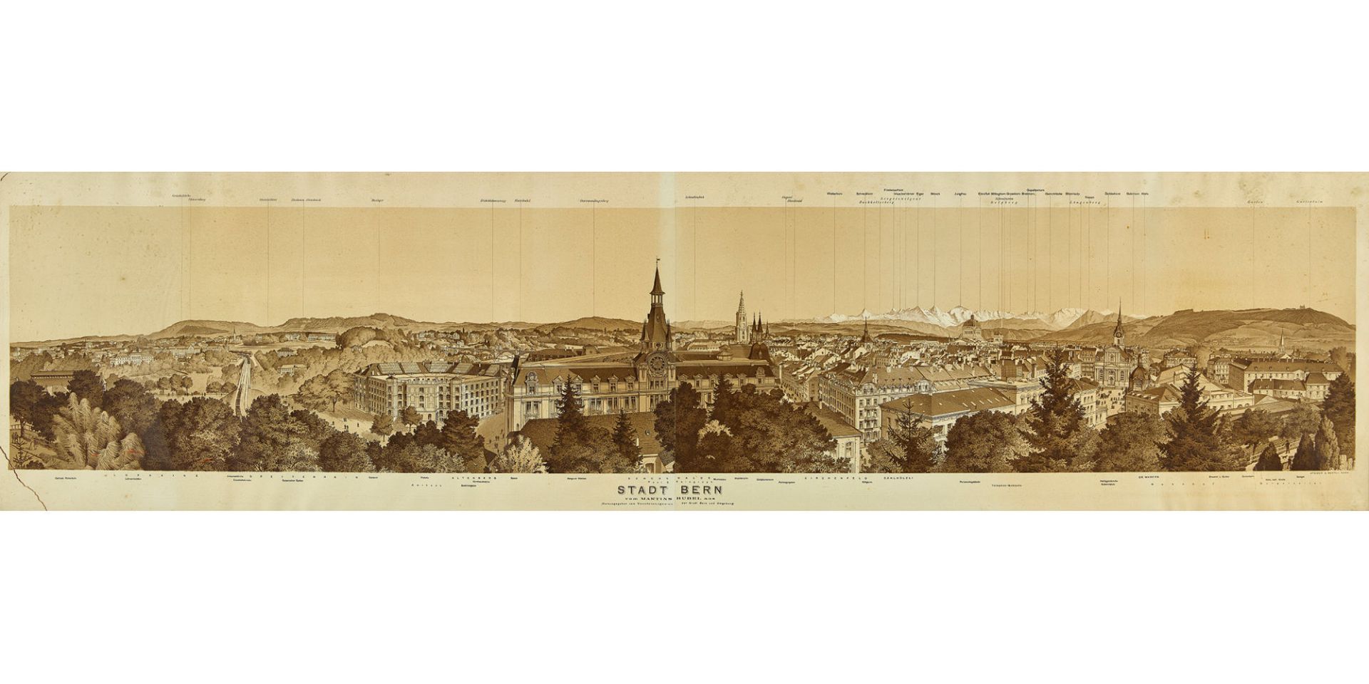 SCHWEIZ, 20. JH.: Panorama der Stadt Bern.