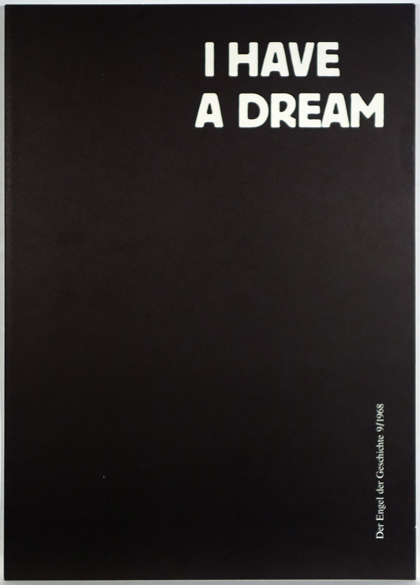 HAP Grieshaber (1909–1981): Engel der Geschichte 9/1968 I have a Dream - für Martin Luther King