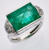 Smaragd-Ring um 1930