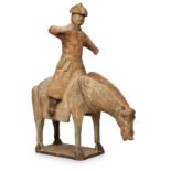 Krieger auf Pferd, Tang-Stil, China wohl 20. Jh.