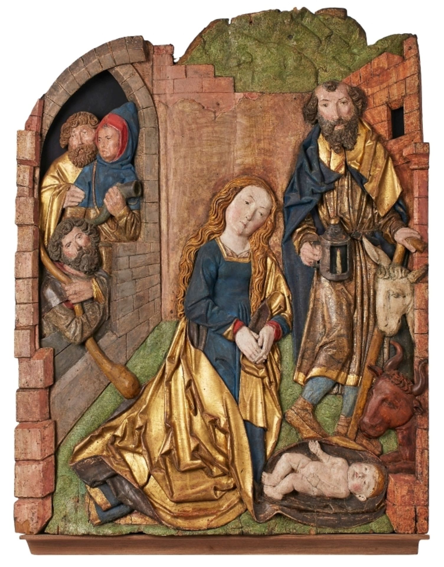 Gr. Relief "Geburt Christi", Umkreis Tilman Riemenschneider, Mainfranken um 1500.