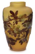 Vase "Beerenrelief", Gallé um 1910.