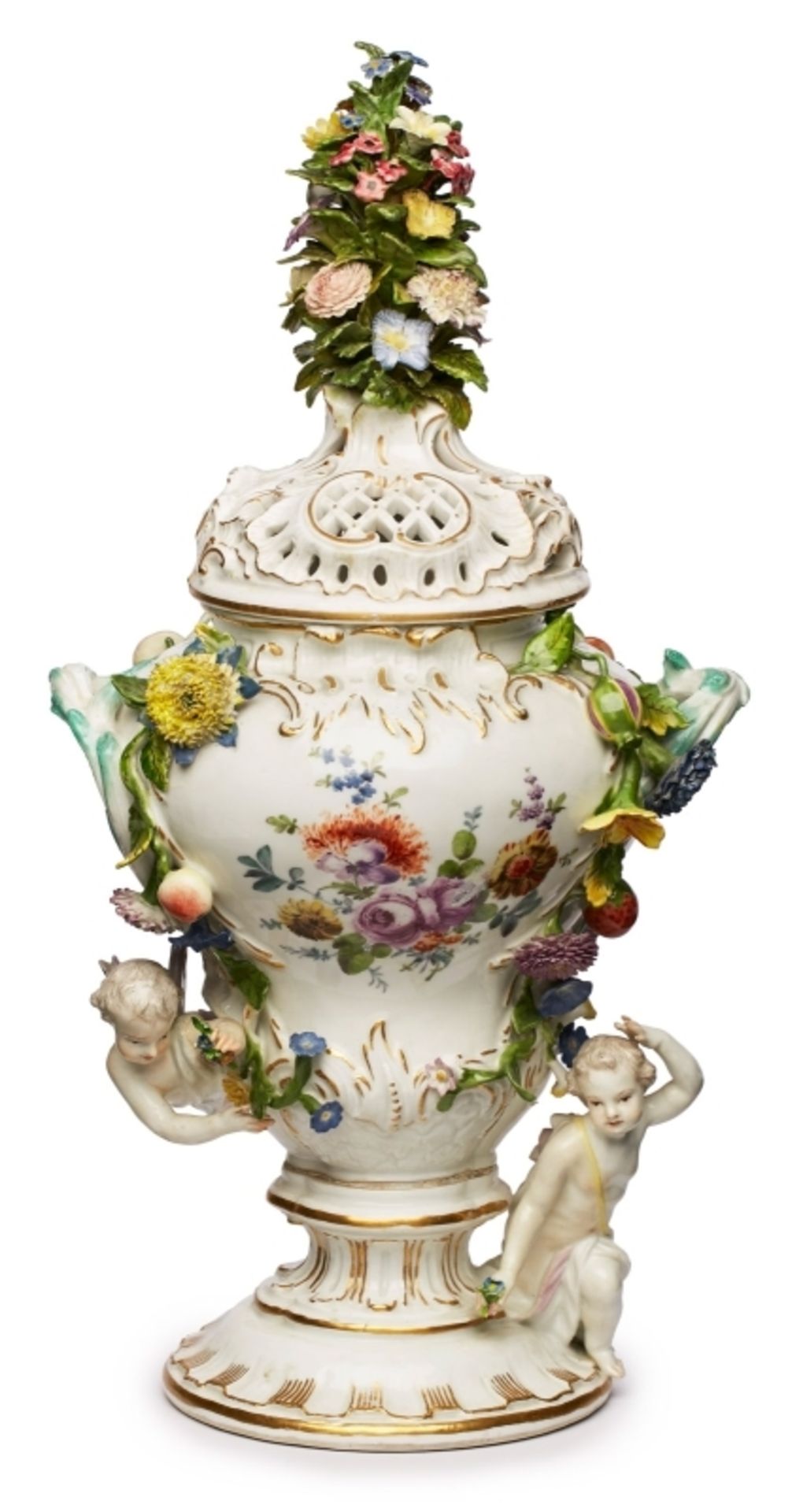 Gr. Potpourri-Vase, Meissen um 1760.