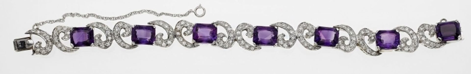 Amethyst-Brillant-Armband