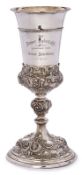 Silber-Pokal "Berner Liedertafel", Historismus, deutsch 1895.