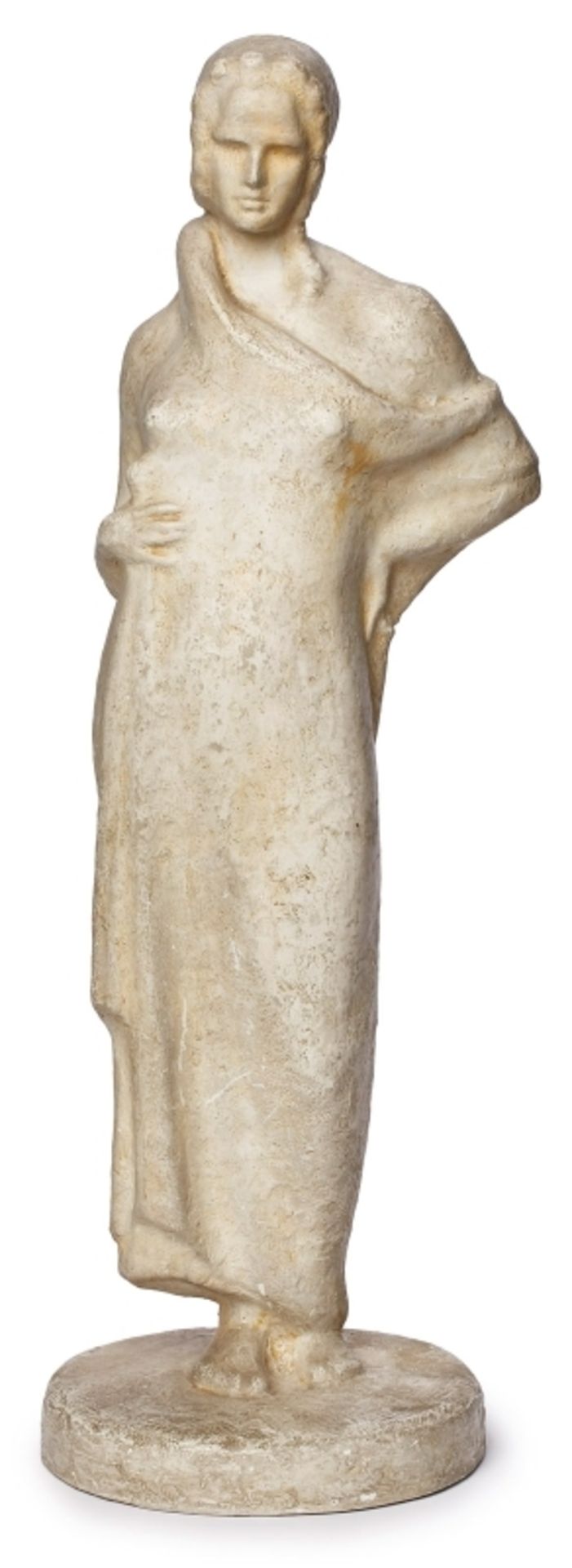Gr. Figur im antiken Stil: "Göttin", wohl um 1940.