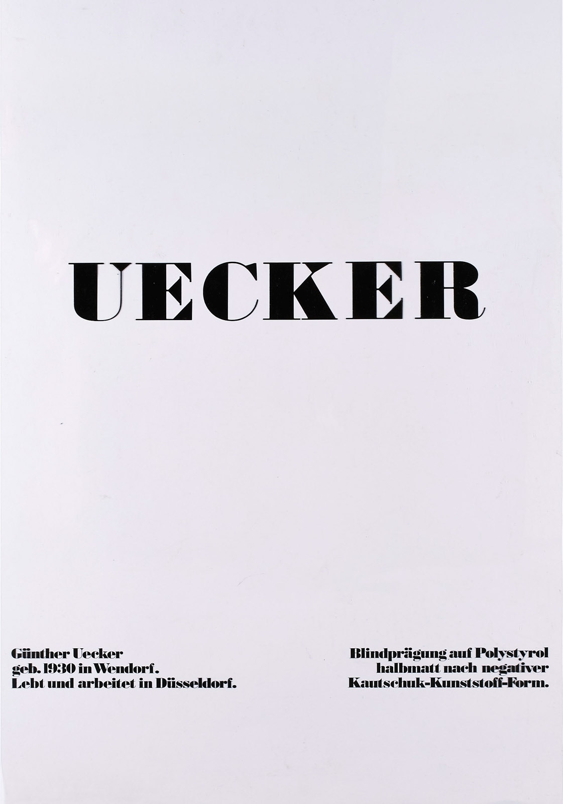 Uecker, Günther - Image 4 of 4