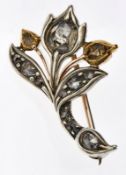 Kl. Diamant-Blumen-Nadel um 1900