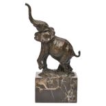 Bronze Miguel (Milo) Fernando Lopez: Elefant, Ende 20. Jh.