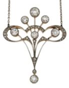 Jugendstil-Diamant-Collier um 1910