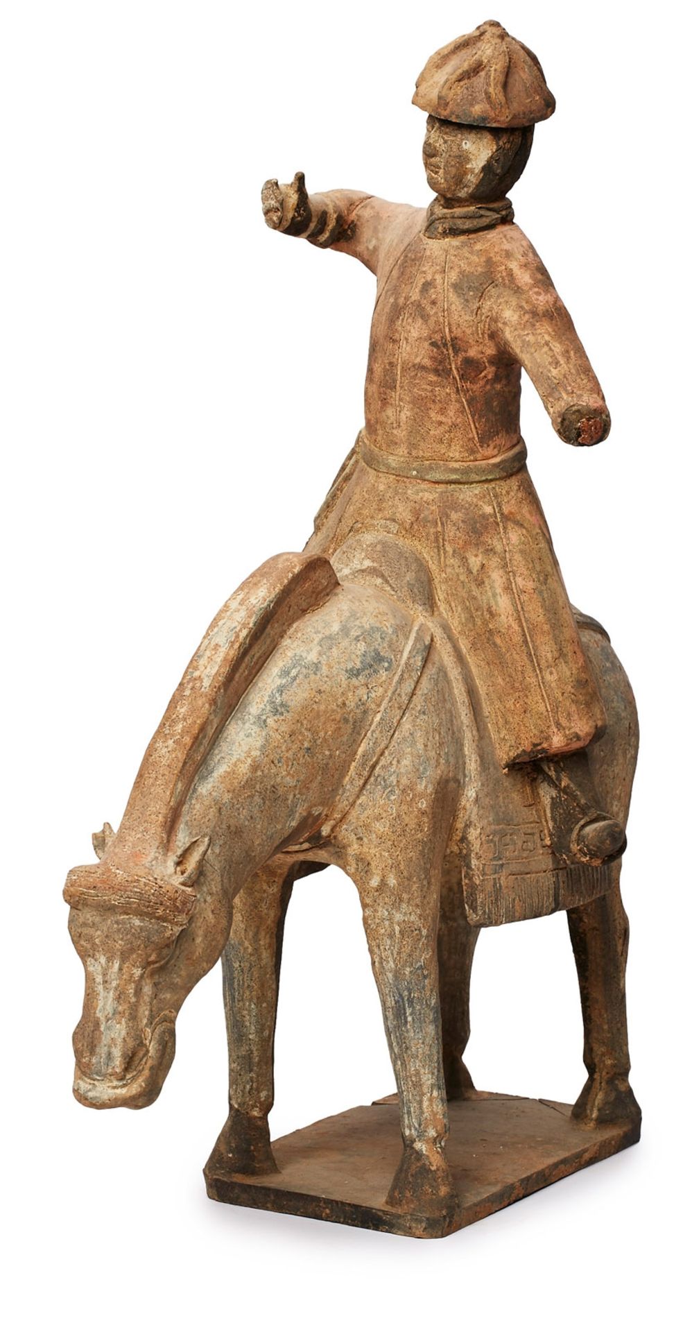 Krieger auf Pferd, Tang-Stil, China wohl 20. Jh. - Bild 3 aus 4