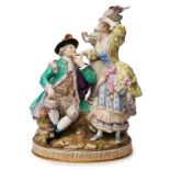 "Der Antrag", Meissen um 1900.