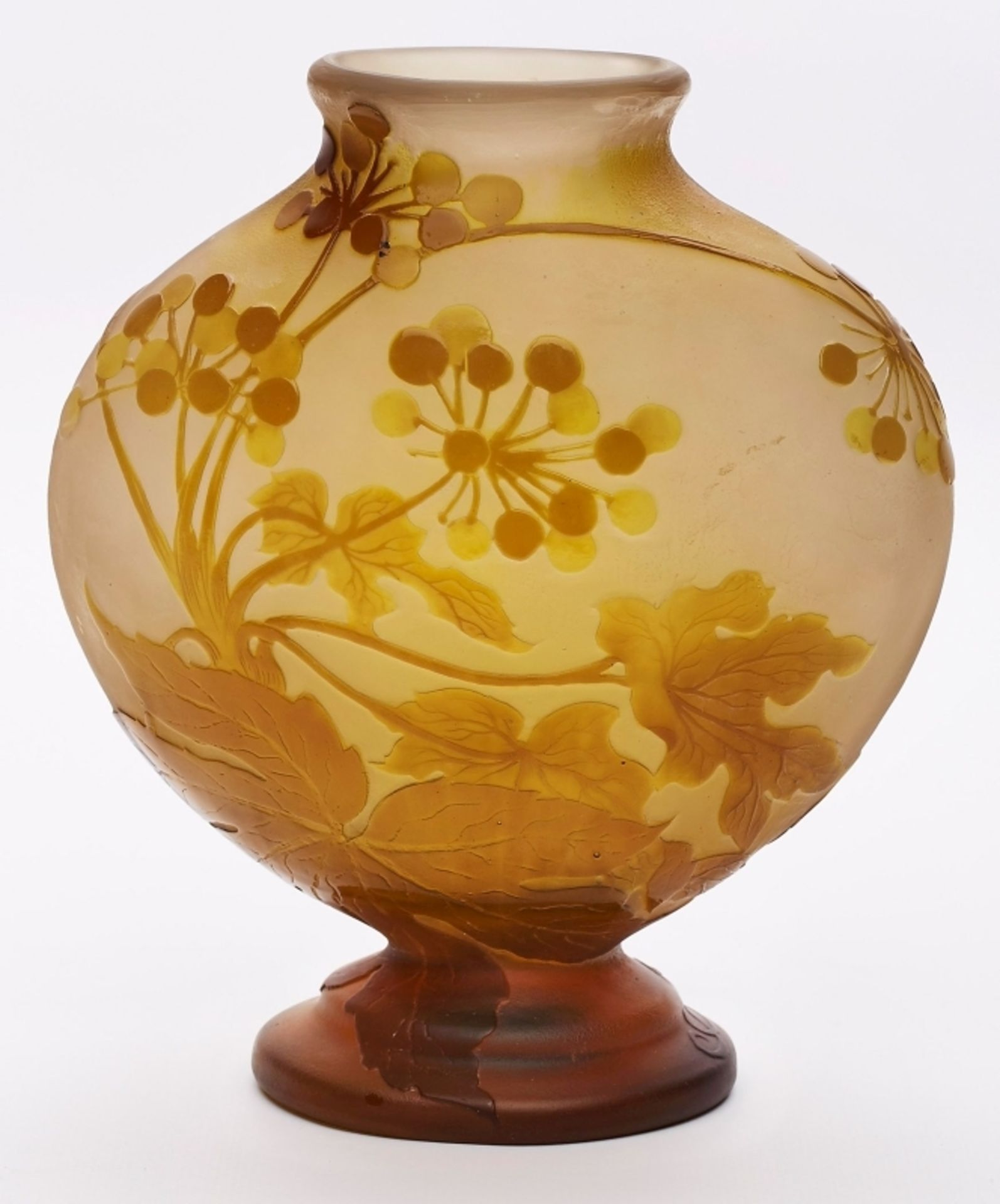 Vase "Beeren und Blätter", Gallé um 1920.