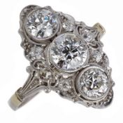 Art-Déco-Diamant-Ring um 1930