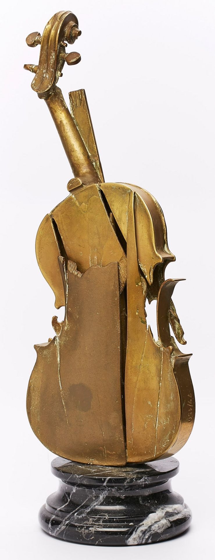 Bronze Fernandez Arman: "Violine, zerbochen", um 1990. - Bild 2 aus 2