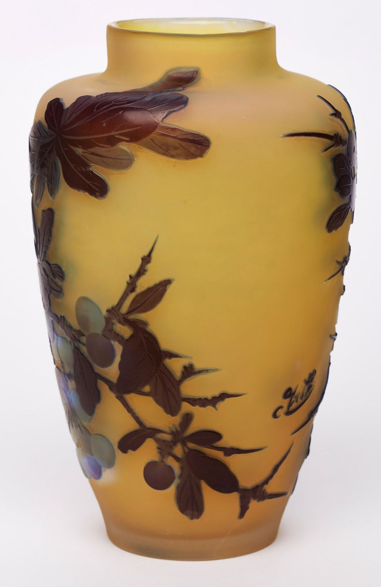 Vase "Beerenrelief", Gallé um 1910. - Image 3 of 3