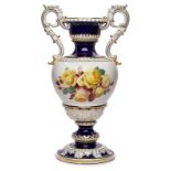 Gr. Prunk-Henkelvase, Meissen um 1890.