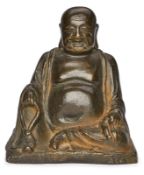 Bronze Buddha China wohl Mitte 19. Jh.,