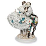 "Harlekin und Columbine", Meissen Pfeifferzeit (1924-´34).