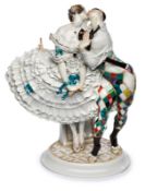 "Harlekin und Columbine", Meissen Pfeifferzeit (1924-´34).