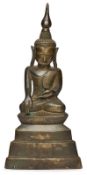 Bronze Buddha, wohl Tibet 19. Jh.