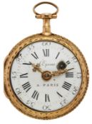 Kl. Spindeltaschenuhr Lepine à Paris um 1800