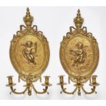 Paar gr. Wandappliken, Louis-XVI-Stil