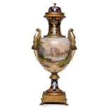 Gr. Prunk-Vase, Sèvres-Stil, Frankreich wohl Ende 19. Jh.